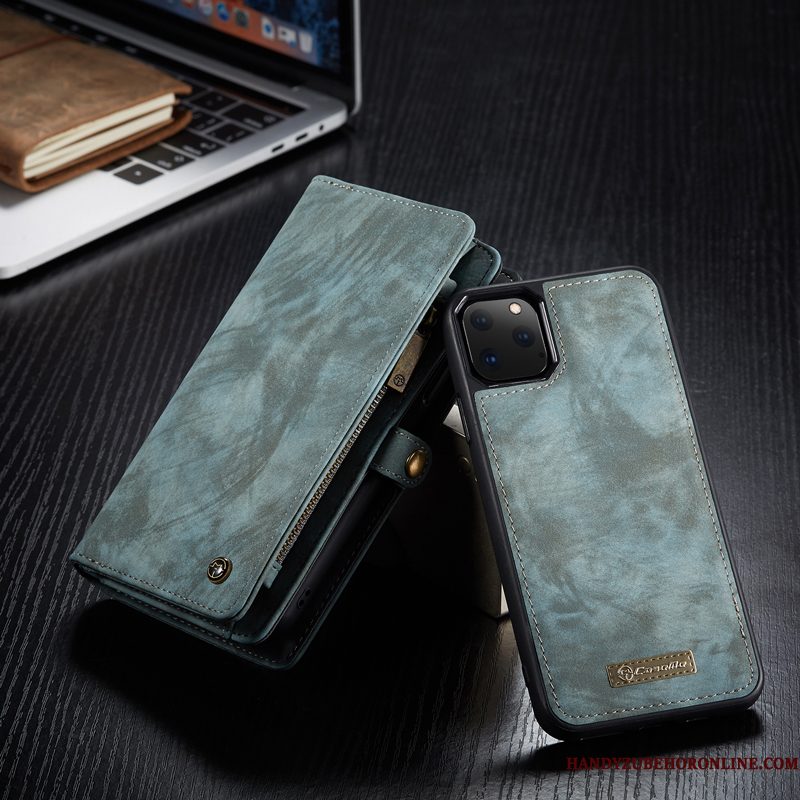 Hoesje iPhone 11 Pro Max Scheppend Bedrijf Anti-fall, Hoes iPhone 11 Pro Max Leer Telefoon High End