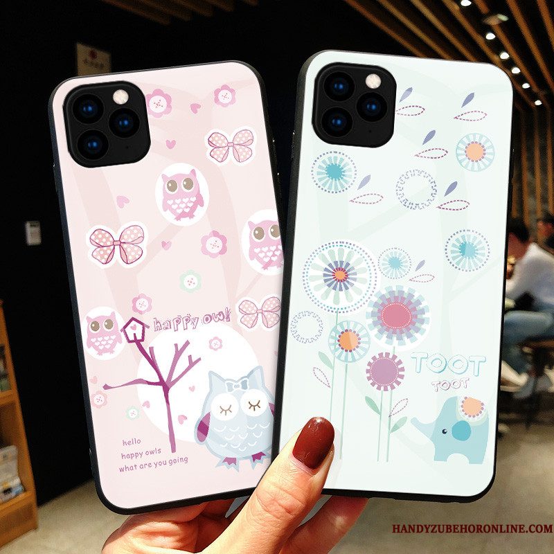 Hoesje iPhone 11 Pro Max Zakken Kunst Roze, Hoes iPhone 11 Pro Max Bescherming Minitelefoon