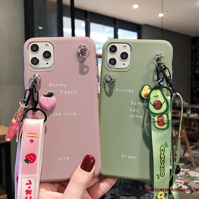 Hoesje iPhone 11 Pro Zakken Koe Anti-fall, Hoes iPhone 11 Pro Siliconen Hanger Trend