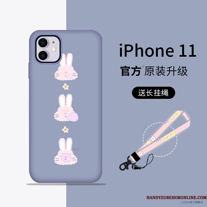 Hoesje iPhone 11 Siliconen Telefoon Hanger, Hoes iPhone 11 Zacht Nieuw Anti-fall