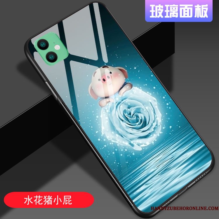 Hoesje iPhone 11 Spotprent Hard Blauw, Hoes iPhone 11 Zacht Dun Trendy Merk