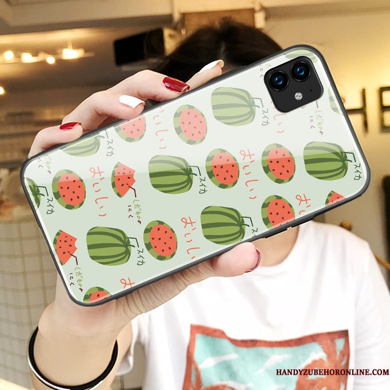 Hoesje iPhone 11 Spotprent Nieuw Groen, Hoes iPhone 11 Scheppend Mooie Spiegel