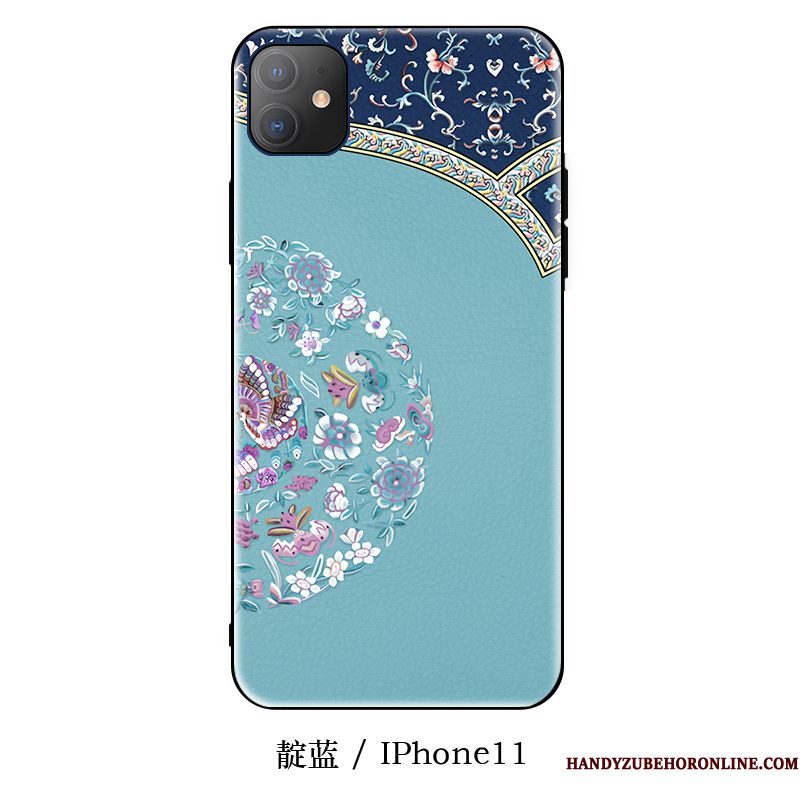 Hoesje iPhone 11 Zacht Anti-fall Hanger, Hoes iPhone 11 Zakken Schrobbentelefoon