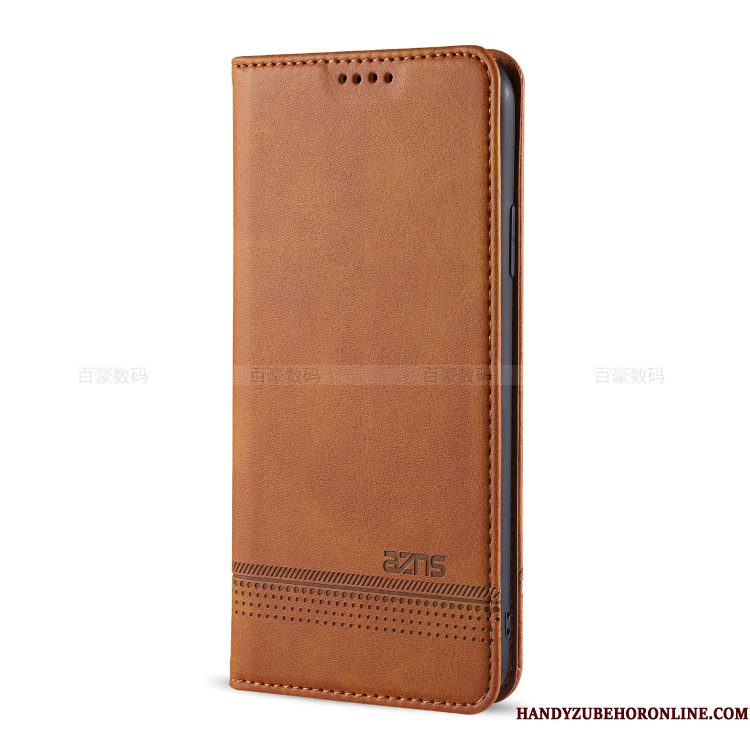 Hoesje iPhone 12 Mini Leer Khaki, Hoes iPhone 12 Mini Bescherming