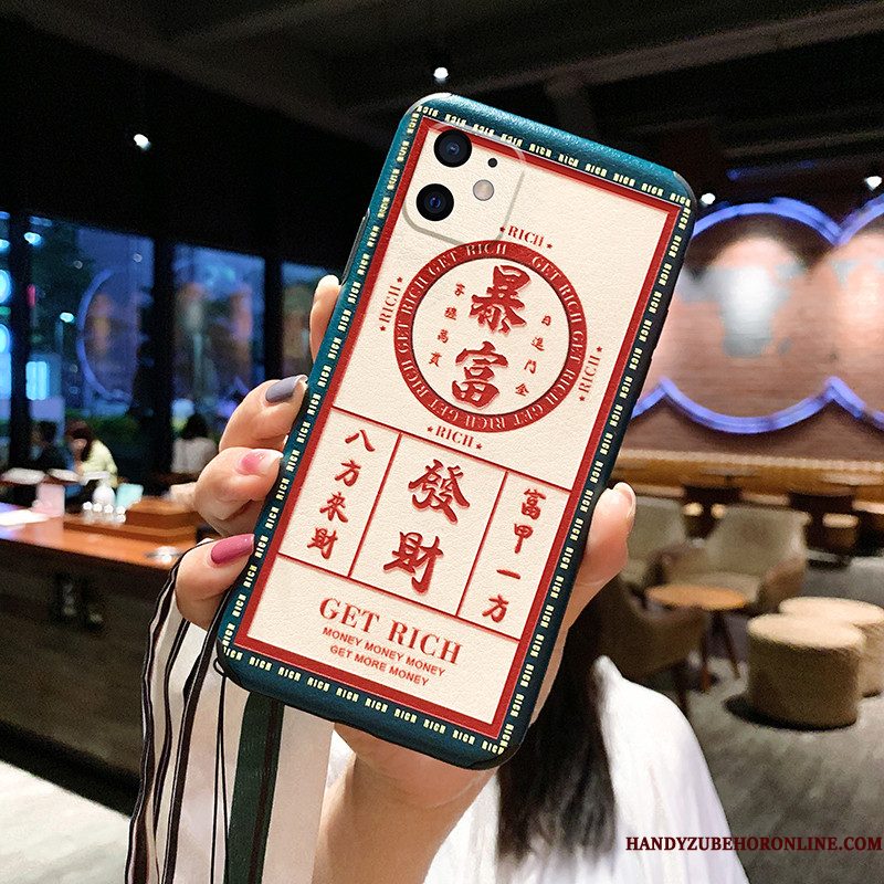 Hoesje iPhone 12 Mini Siliconen Dun Lovers, Hoes iPhone 12 Mini Zakken Rood Anti-fall
