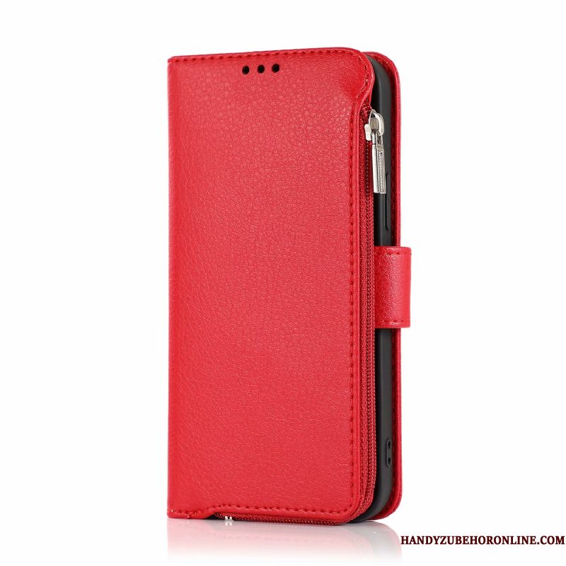 Hoesje iPhone 12 Mini Zakken Hanger Rood, Hoes iPhone 12 Mini Scheppend Anti-fall Persoonlijk