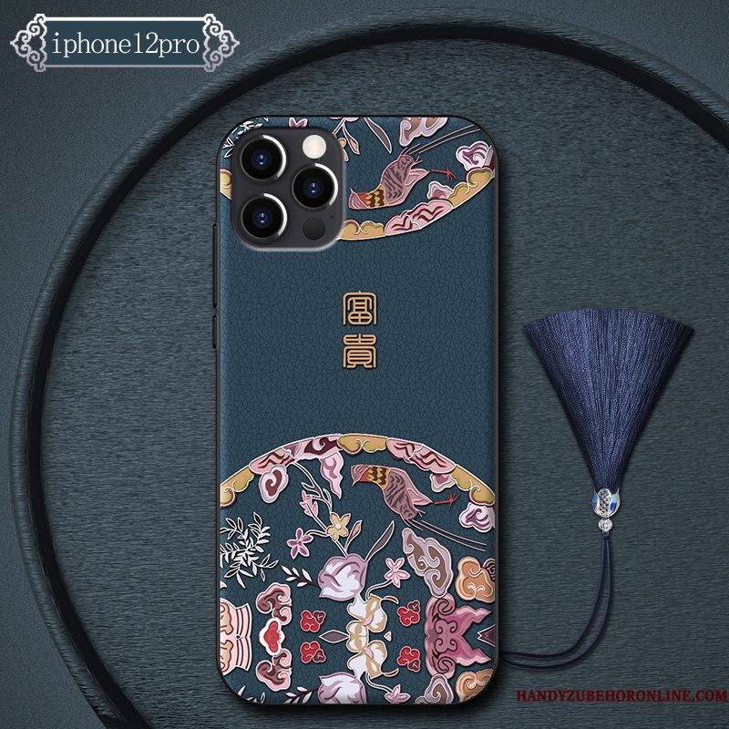 Hoesje iPhone 12 Pro Bescherming High End Groen, Hoes iPhone 12 Pro Scheppend Telefoon Trend