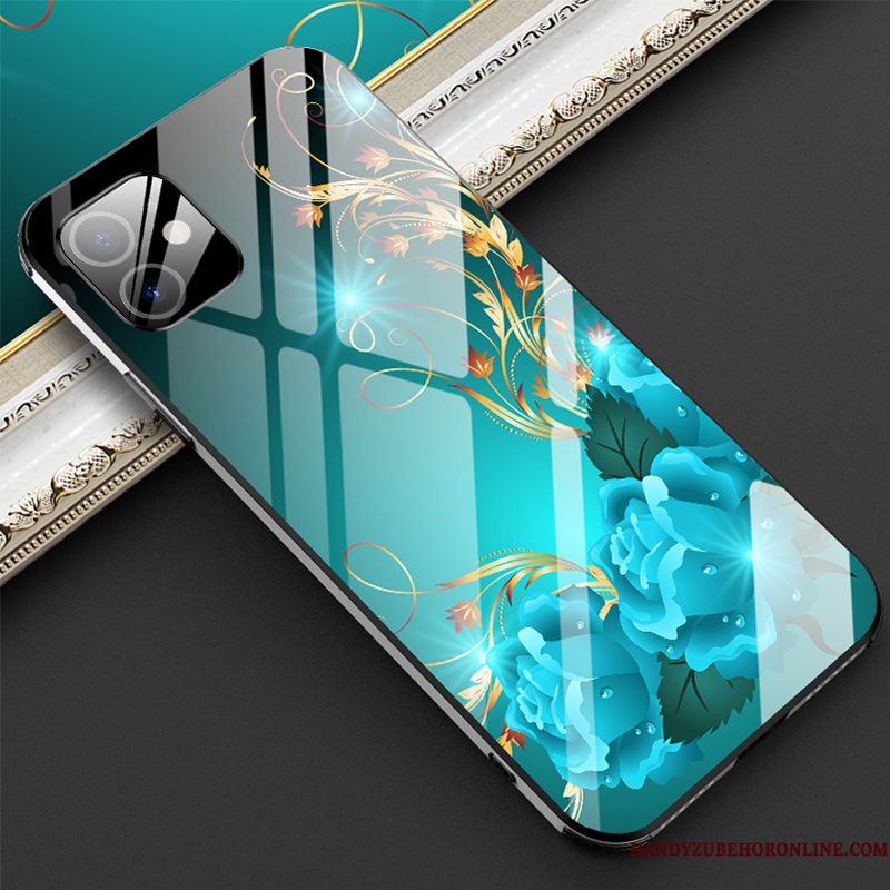 Hoesje iPhone 12 Zakken Net Red Dun, Hoes iPhone 12 Mode Blauw Trendy Merk