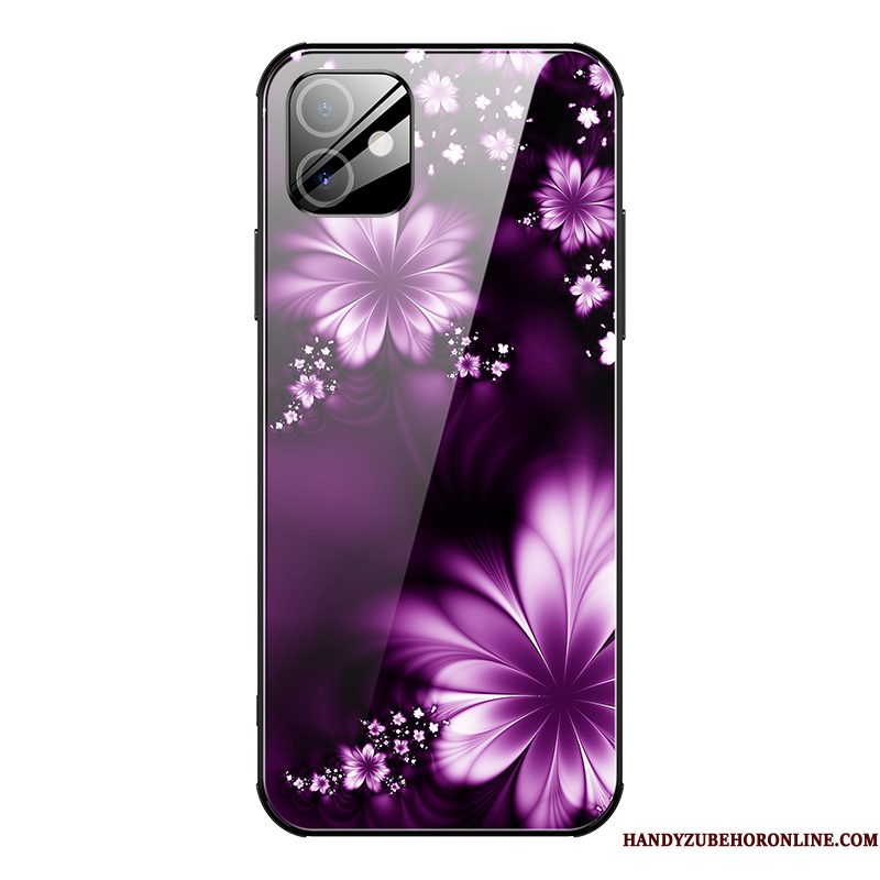 Hoesje iPhone 12 Zakken Telefoon Purper, Hoes iPhone 12 Bescherming Persoonlijk Net Red