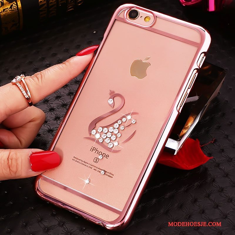 Hoesje iPhone 4/4s Hard Nieuw, Hoes iPhone 4/4s Roze Doorzichtig