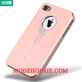 Hoesje iPhone 4/4s Metaal Telefoon Roze, Hoes iPhone 4/4s Bescherming