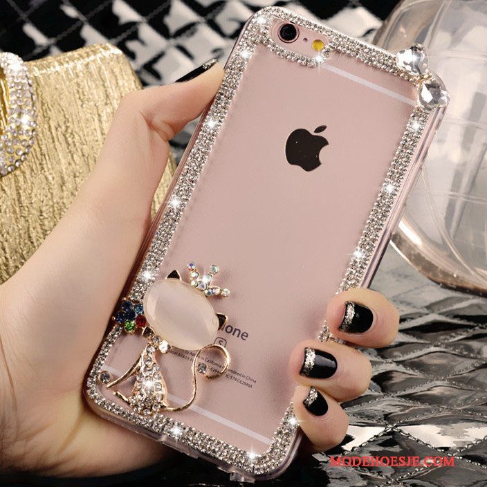 Hoesje iPhone 4/4s Strass Kristal Mooie, Hoes iPhone 4/4s Roze Trend