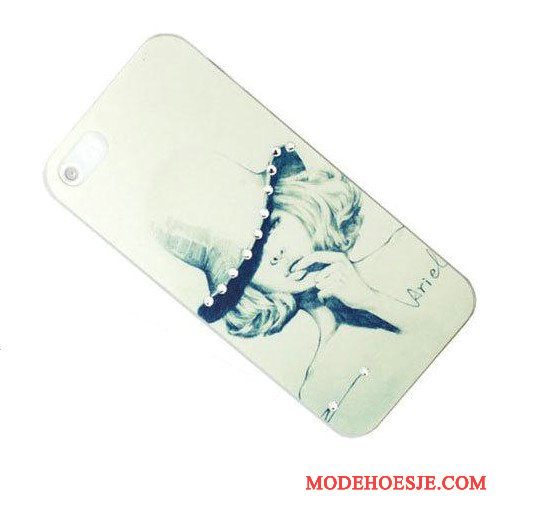 Hoesje iPhone 4/4s Trass Telefoon Groen, Hoes iPhone 4/4s Bescherming Licht