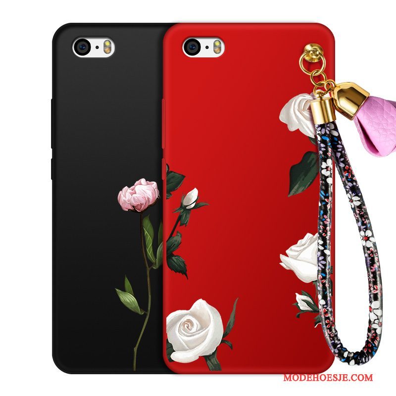 Hoesje iPhone 4/4s Zakken Anti-fall Zwart, Hoes iPhone 4/4s Siliconen Hanger Schrobben