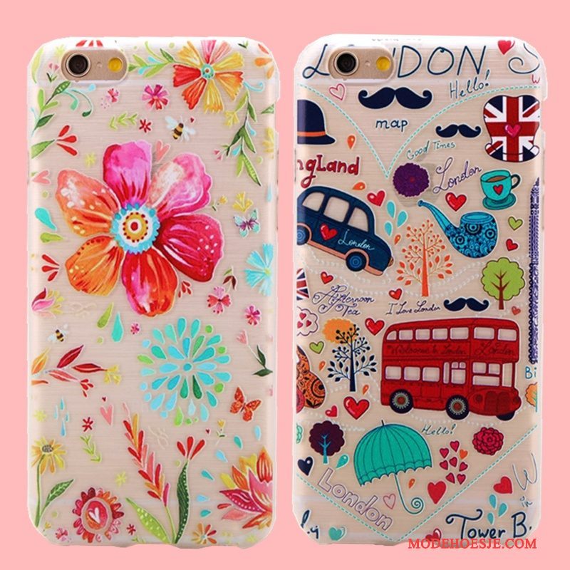 Hoesje iPhone 5/5s Kleur Mooietelefoon, Hoes iPhone 5/5s Spotprent Doorzichtig