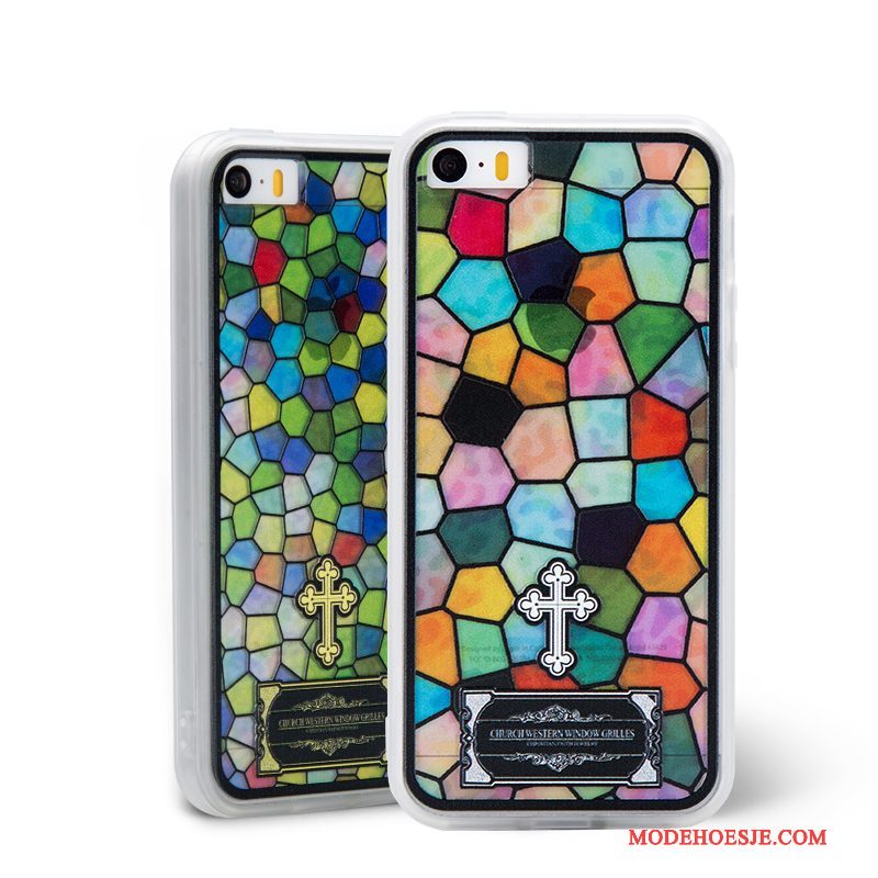 Hoesje iPhone 5/5s Kleur Persoonlijk Mooie, Hoes iPhone 5/5s Spotprent Telefoon