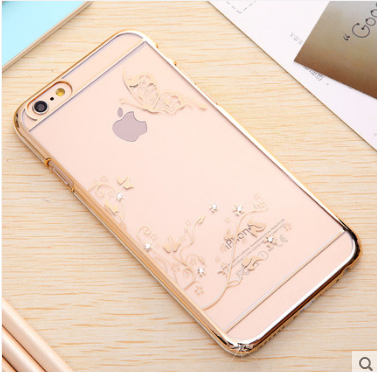 Hoesje iPhone 5/5s Siliconen Nieuwtelefoon, Hoes iPhone 5/5s Bescherming Goud Plating