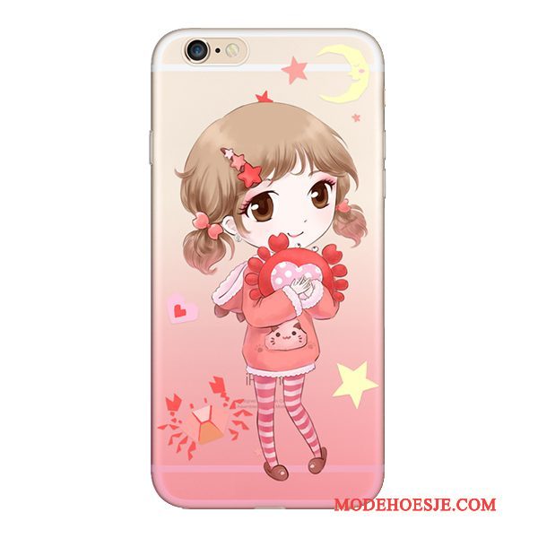 Hoesje iPhone 5/5s Zacht Rozetelefoon, Hoes iPhone 5/5s Siliconen Hanger