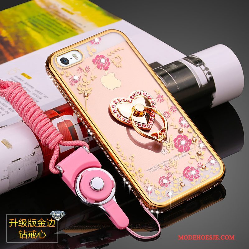 Hoesje iPhone 5/5s Zacht Telefoon Anti-fall, Hoes iPhone 5/5s Siliconen Doorzichtig Trend