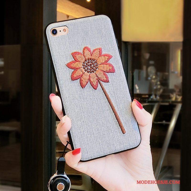 Hoesje iPhone 6/6s Net Red Grijs, Hoes iPhone 6/6s Trendy Merk Original