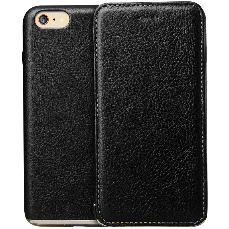 Hoesje iPhone 6/6s Plus Folio Telefoon Zwart, Hoes iPhone 6/6s Plus Zakken Bedrijf