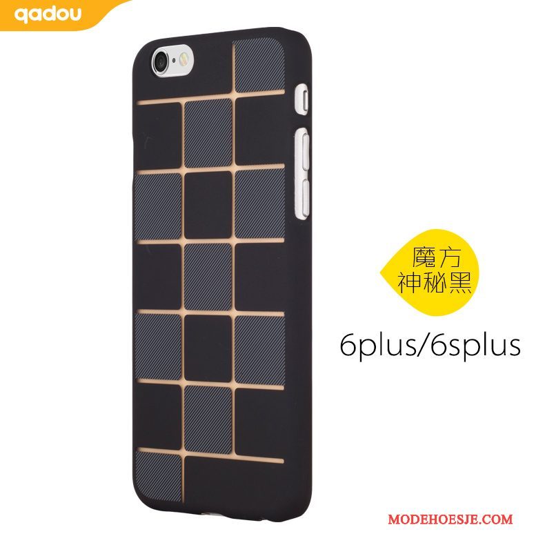 Hoesje iPhone 6/6s Plus Scheppend Zwart Schrobben, Hoes iPhone 6/6s Plus Telefoon