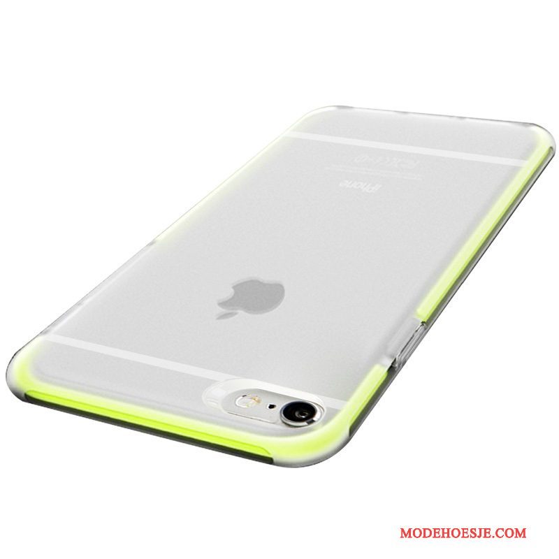 Hoesje iPhone 6/6s Plus Siliconen Anti-fall Schrobben, Hoes iPhone 6/6s Plus Zacht Persoonlijk Groen