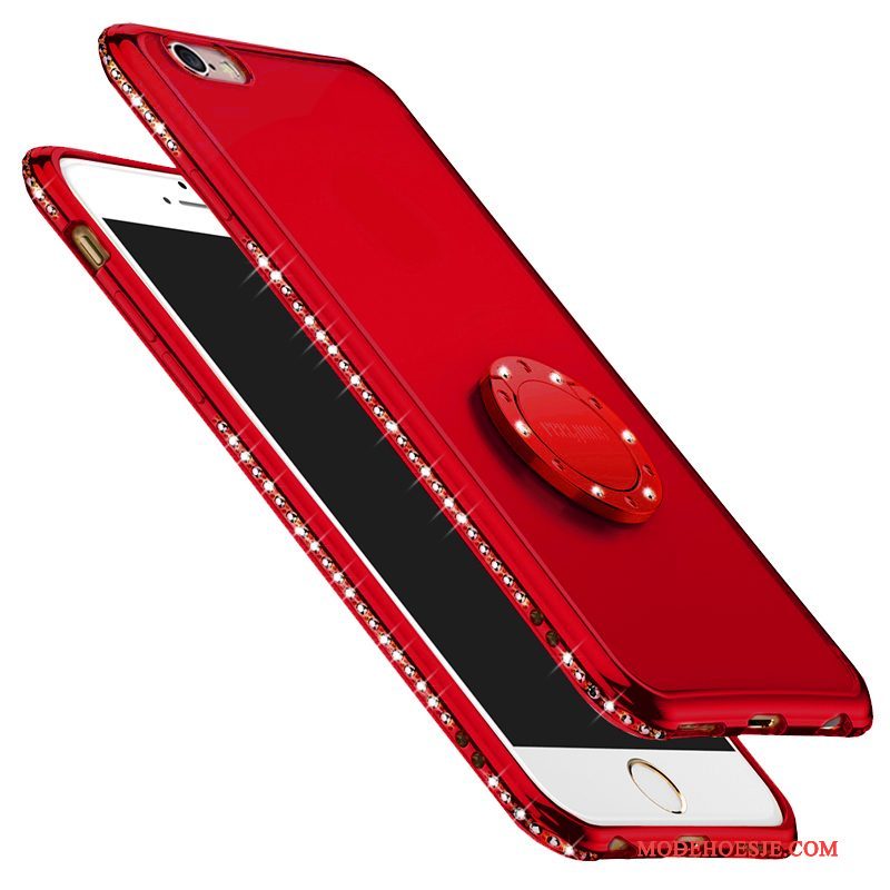 Hoesje iPhone 6/6s Plus Siliconen Trend Rood, Hoes iPhone 6/6s Plus Zakken Nieuw Anti-fall