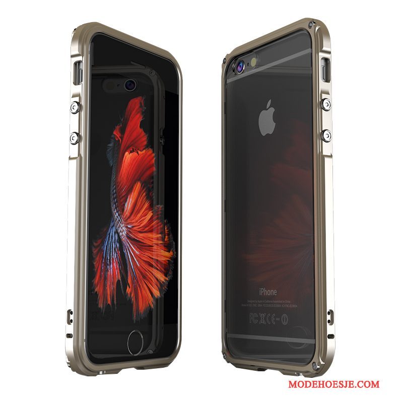 Hoesje iPhone 6/6s Plus Zakken Anti-fall Omlijsting, Hoes iPhone 6/6s Plus Bescherming Trend Zilver