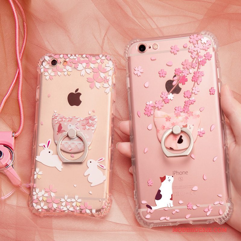 Hoesje iPhone 6/6s Plus Zakken Gasbag Anti-fall, Hoes iPhone 6/6s Plus Zacht Telefoon Roze