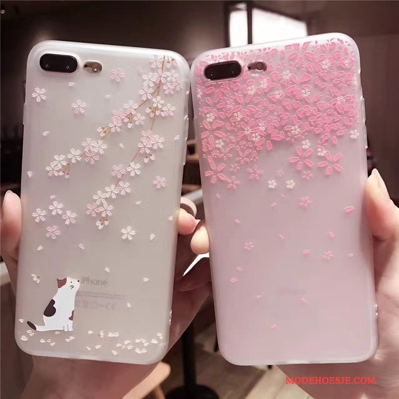 Hoesje iPhone 6/6s Scheppend Telefoon Trend, Hoes iPhone 6/6s Zacht Schrobben Roze