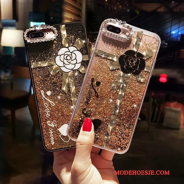 Hoesje iPhone 6/6s Siliconen Drijfzand Anti-fall, Hoes iPhone 6/6s Zakken Telefoon Goud