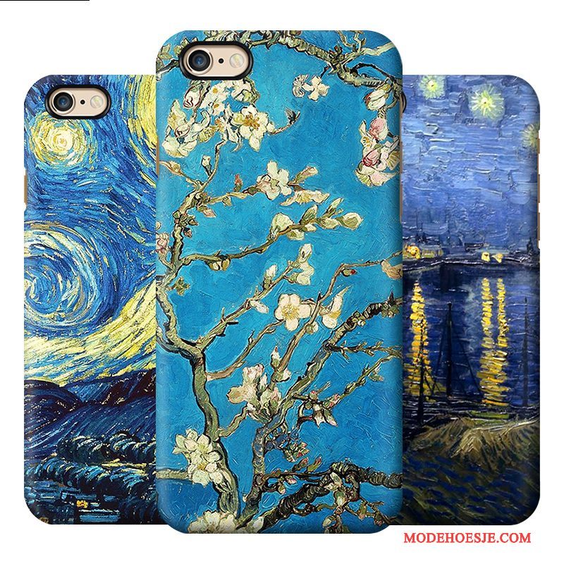 Hoesje iPhone 6/6s Vintage Sterrenhemel Hoge, Hoes iPhone 6/6s Bescherming Schrobben Kunst