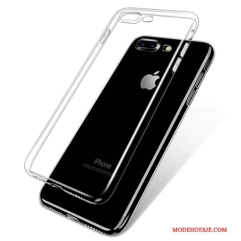 Hoesje iPhone 7 Bescherming Telefoon Anti-fall, Hoes iPhone 7 Zacht Doorzichtig Wit