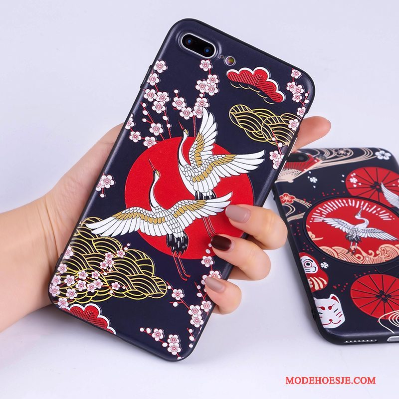 Hoesje iPhone 7 Kleur Kunsttelefoon, Hoes iPhone 7 Bescherming Wind Chinese Stijl