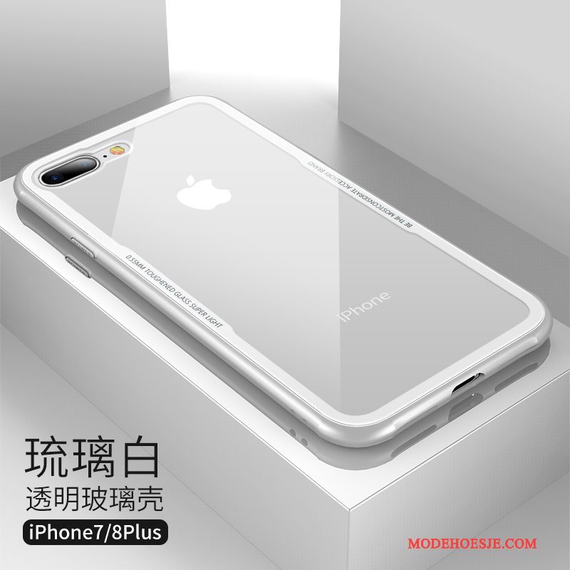 Hoesje iPhone 7 Plus Bescherming Telefoon Wit, Hoes iPhone 7 Plus Anti-fall Glas