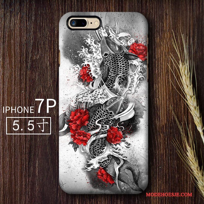 Hoesje iPhone 7 Plus Scheppend Kunst Hard, Hoes iPhone 7 Plus Wind Anti-fall