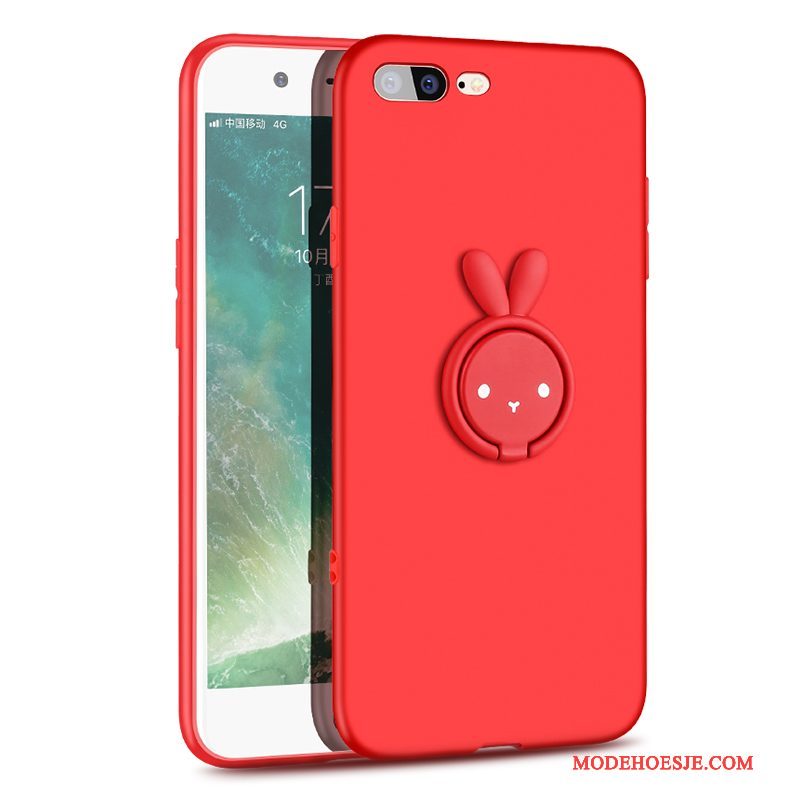 Hoesje iPhone 7 Plus Scheppend Telefoon Rood, Hoes iPhone 7 Plus Siliconen Anti-fall Persoonlijk