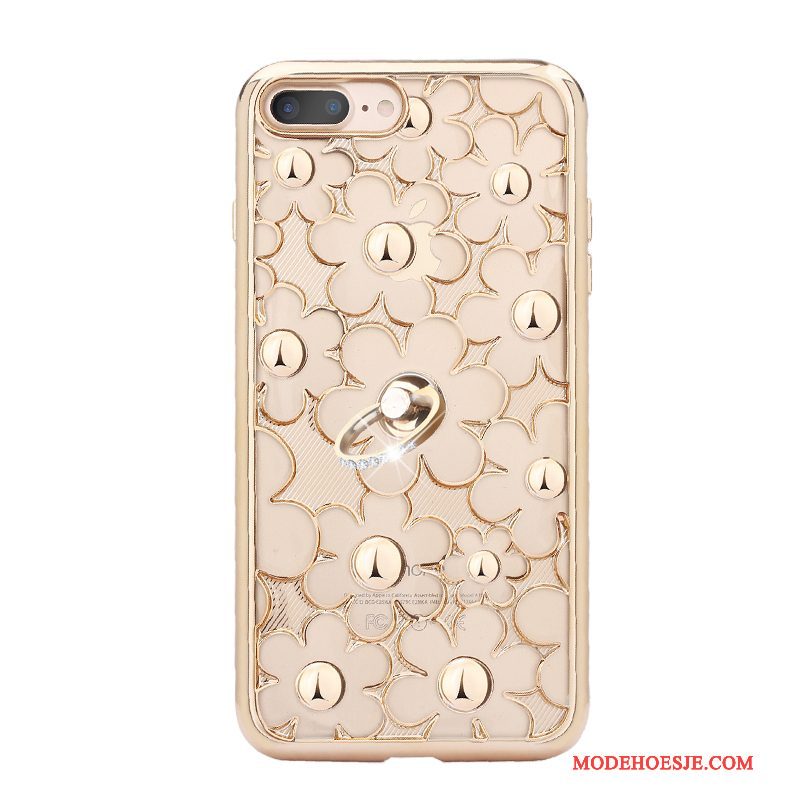 Hoesje iPhone 7 Plus Strass Nieuw Anti-fall, Hoes iPhone 7 Plus Zakken Telefoon Goud