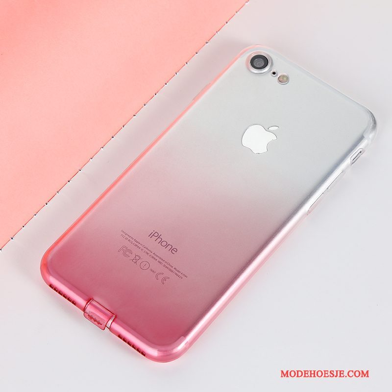 Hoesje iPhone 7 Plus Zacht Telefoon Groen, Hoes iPhone 7 Plus Scheppend Rood Geel