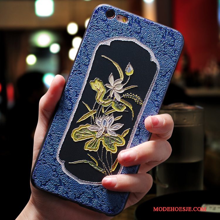 Hoesje iPhone 7 Plus Zakken Blauw Persoonlijk, Hoes iPhone 7 Plus Scheppend Chinese Stijl Anti-fall