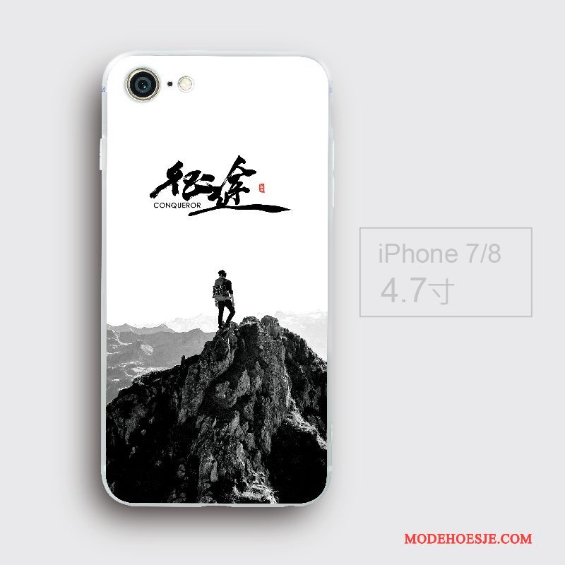 Hoesje iPhone 7 Zakken Chinese Stijl Anti-fall, Hoes iPhone 7 Scheppend Wittelefoon