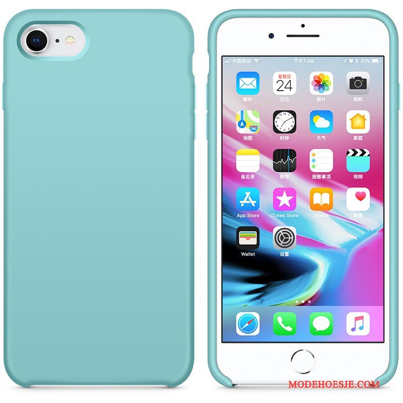 Hoesje iPhone 7 Zakken Nieuw Blauw, Hoes iPhone 7 Zacht Anti-fall Trendy Merk