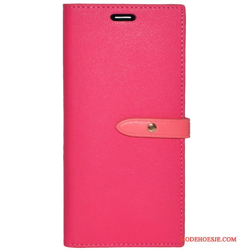 Hoesje iPhone 8 Plus Folio Trend Rood, Hoes iPhone 8 Plus Zacht Telefoon