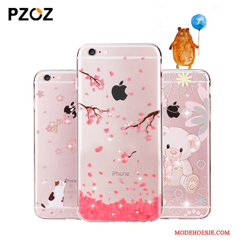 Hoesje iPhone 8 Plus Hanger Roze, Hoes iPhone 8 Plus Trendy Merktelefoon