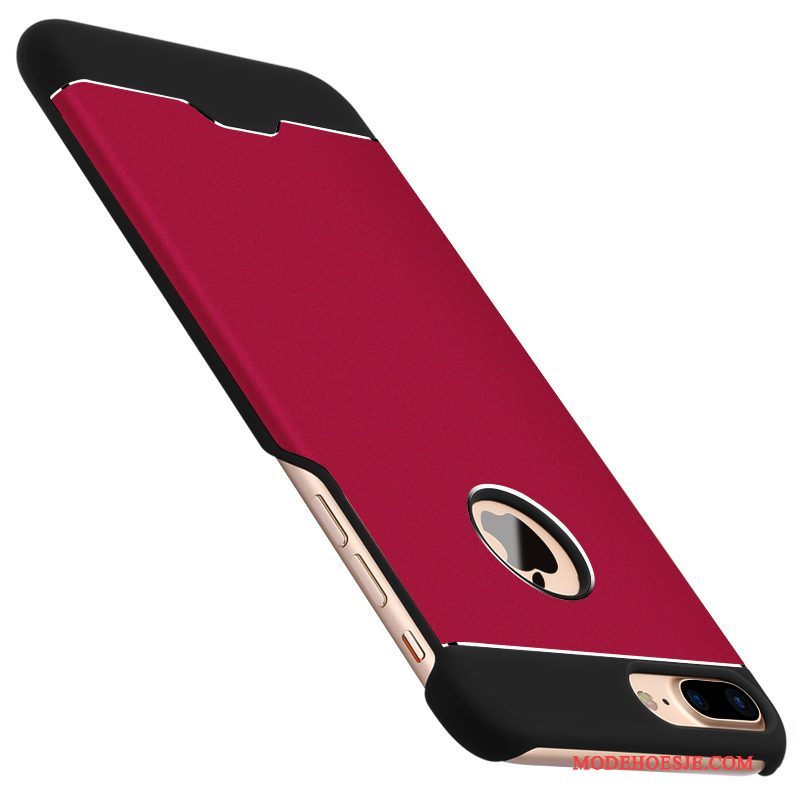 Hoesje iPhone 8 Plus Metaal Telefoon Achterklep, Hoes iPhone 8 Plus Bedrijf Rood