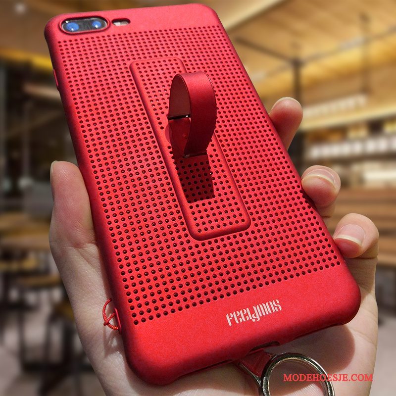 Hoesje iPhone 8 Plus Scheppend Putelefoon, Hoes iPhone 8 Plus Siliconen Rood Anti-fall