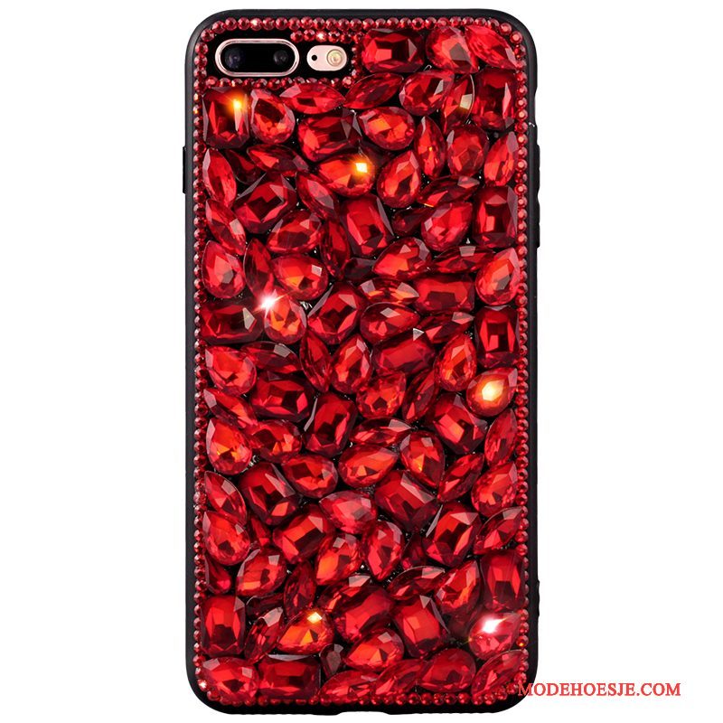 Hoesje iPhone 8 Plus Strass Persoonlijktelefoon, Hoes iPhone 8 Plus Net Red Trend