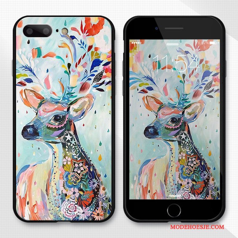 Hoesje iPhone 8 Plus Zacht Kunst 3d, Hoes iPhone 8 Plus Siliconen Telefoon