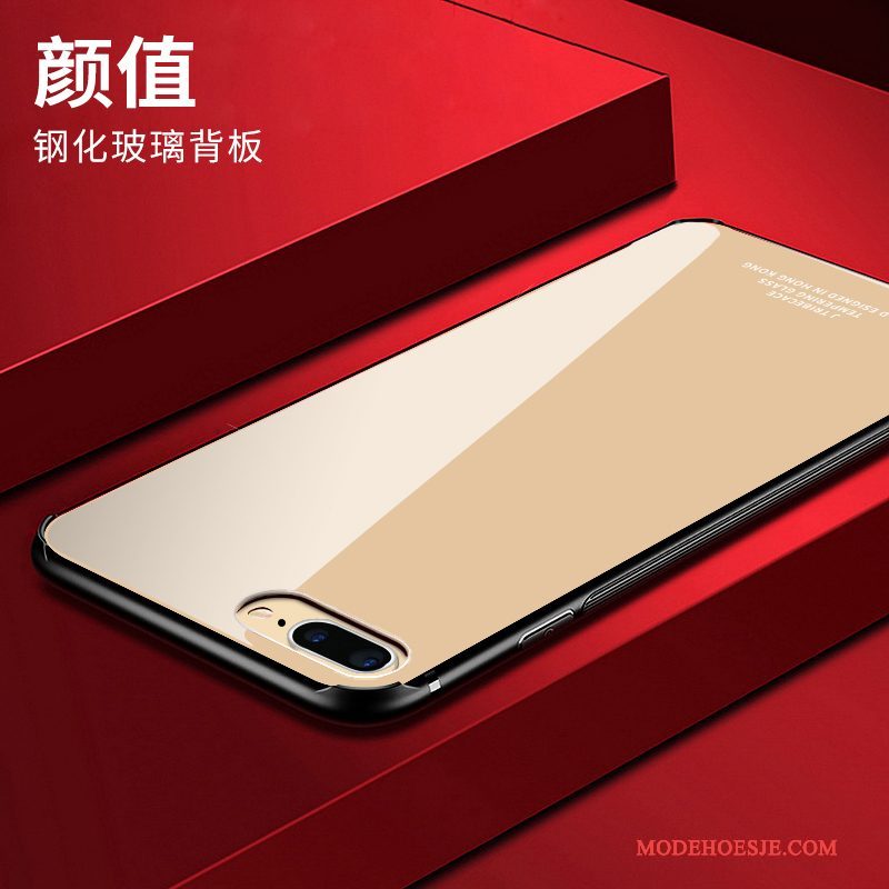 Hoesje iPhone 8 Plus Zakken Anti-falltelefoon, Hoes iPhone 8 Plus Siliconen Trend Glas